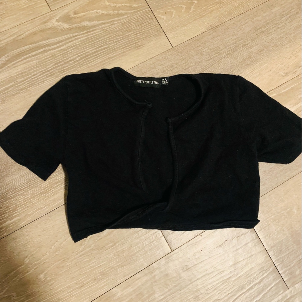 Black crop top
